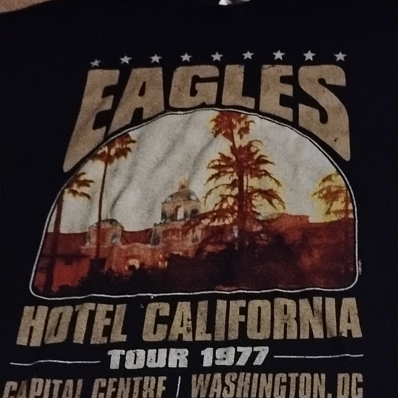 Vintage Eagles Hotel California Tour 1977 T-Shirt - Picture 1 of 4